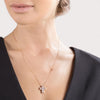 Belle Époque Pink Gold and Diamonds Necklace, 19x16mm